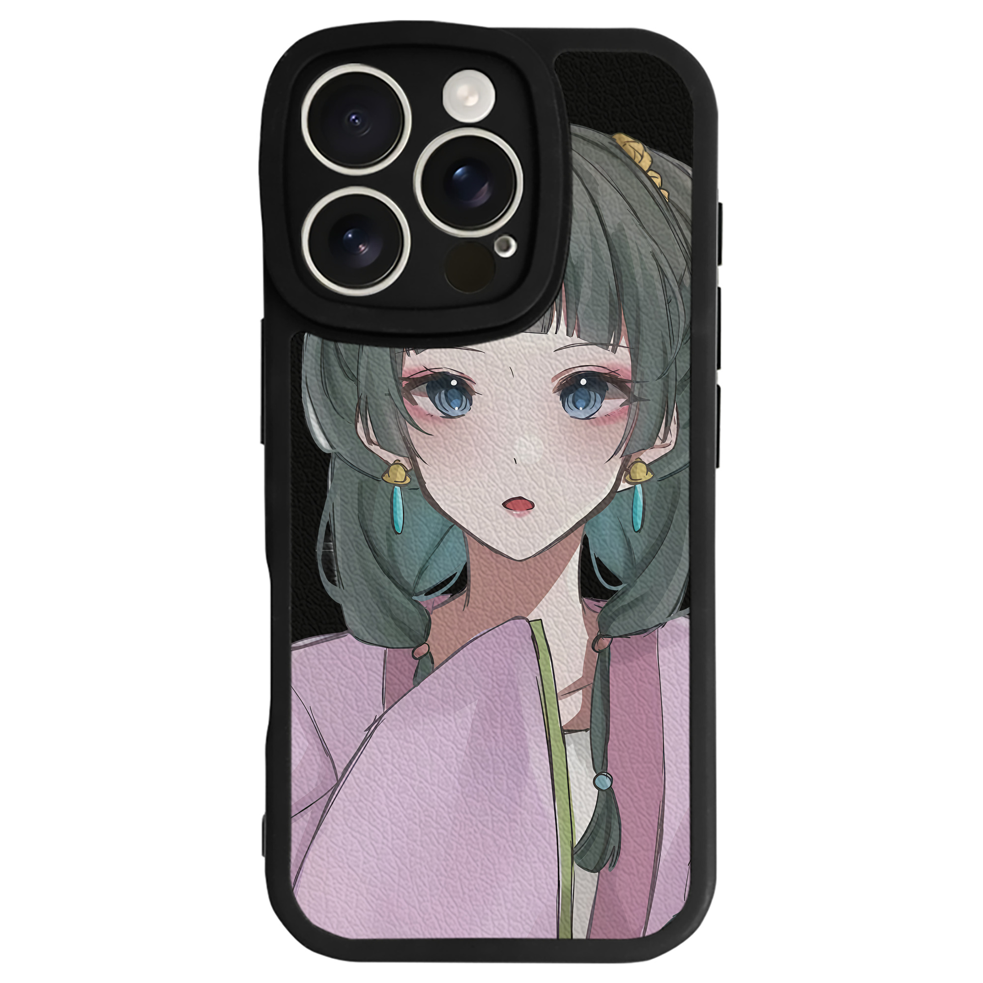 （画像用） 薬屋のひとりごと The Apothecary Diaries 【iPhone 16シリーズ対応】シリコンスマホケース（レザー調） 材質：シリコン